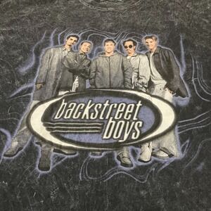 Vintage Y2K Backstreet Boys Graphic T Shirt 2X3X All Over Print Vintage Band Tee